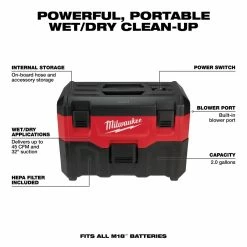 Milwaukee M18 Vacuum Wet/Dry Bare Tool -Cheap Power Tools Store 019b489b 948f 4935 a077 f0efa971bd7c 7