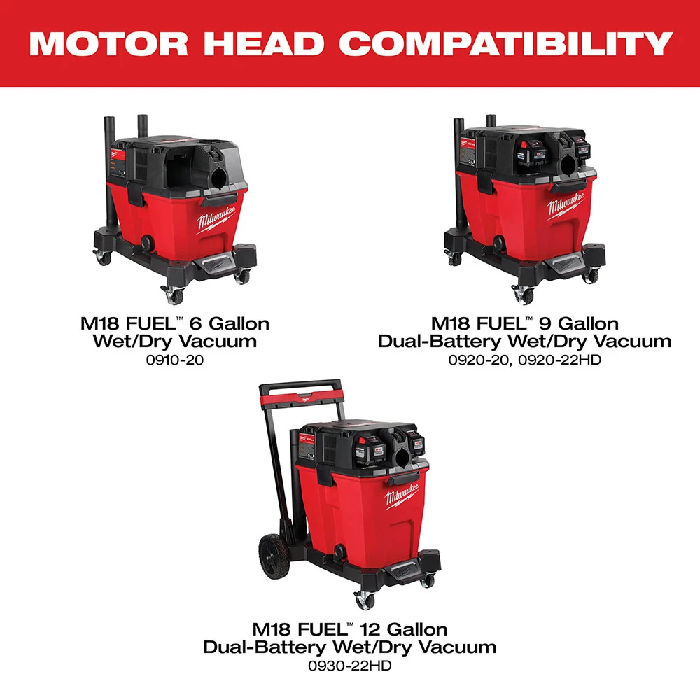 Milwaukee M18 FUEL Wet/Dry Vacuum Motor Head Bare Tool 4 Milwaukee M18 FUEL Wet/Dry Vacuum Motor Head Bare Tool - Image 2