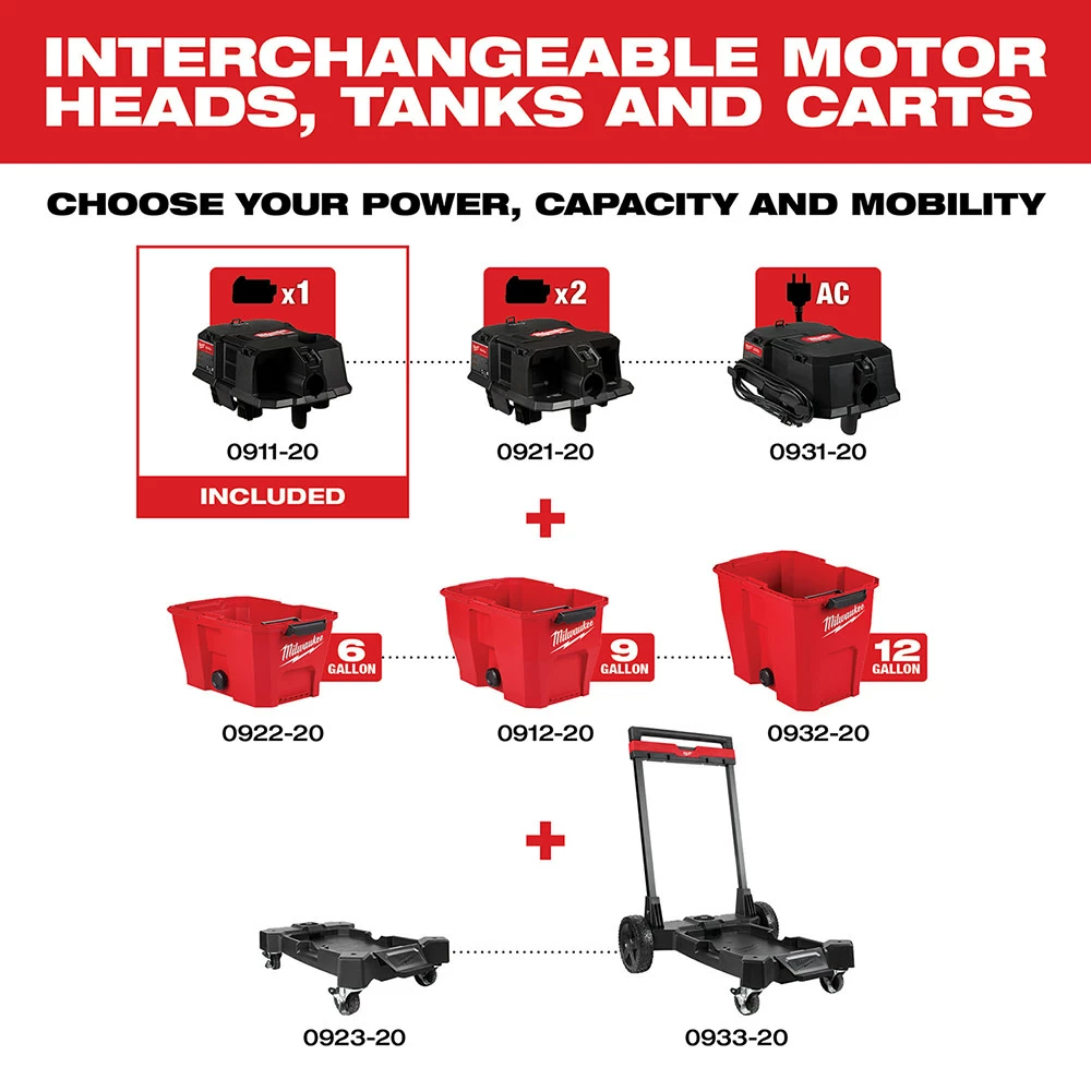 Milwaukee M18 FUEL Wet/Dry Vacuum Motor Head Bare Tool 6 Milwaukee M18 FUEL Wet/Dry Vacuum Motor Head Bare Tool - Image 4
