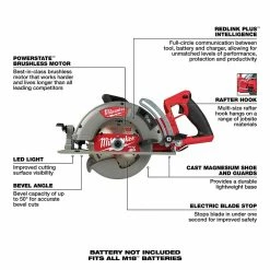 Milwaukee M18 FUEL Rear Handle 7-1/4 In. Circular Saw -Cheap Power Tools Store 121e95f9 ac57 488c bd78 1fa87b2625d0 7