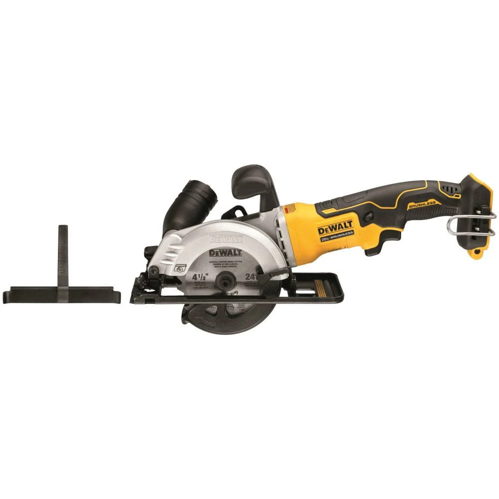 DEWALT ATOMIC 20V MAX* Brushless 4-1/2 In. Cordless Circular Saw (Tool Only) 3 DEWALT ATOMIC 20V MAX* Brushless 4-1/2 In. Cordless Circular Saw (Tool Only)