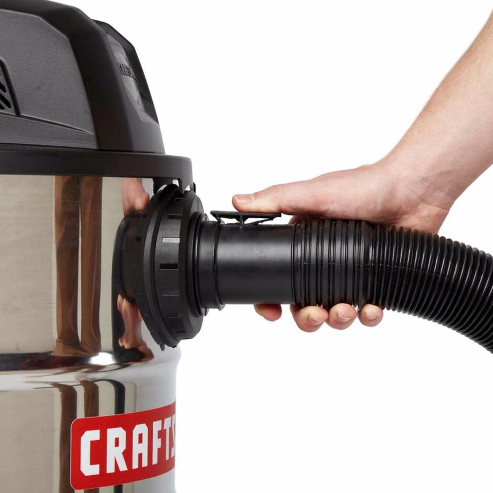 Craftsman Wet/Dry Vacuum 10 Gallon 120V 6HP Peak Stainless Steel 6 Craftsman Wet/Dry Vacuum 10 Gallon 120V 6HP Peak Stainless Steel - Image 4
