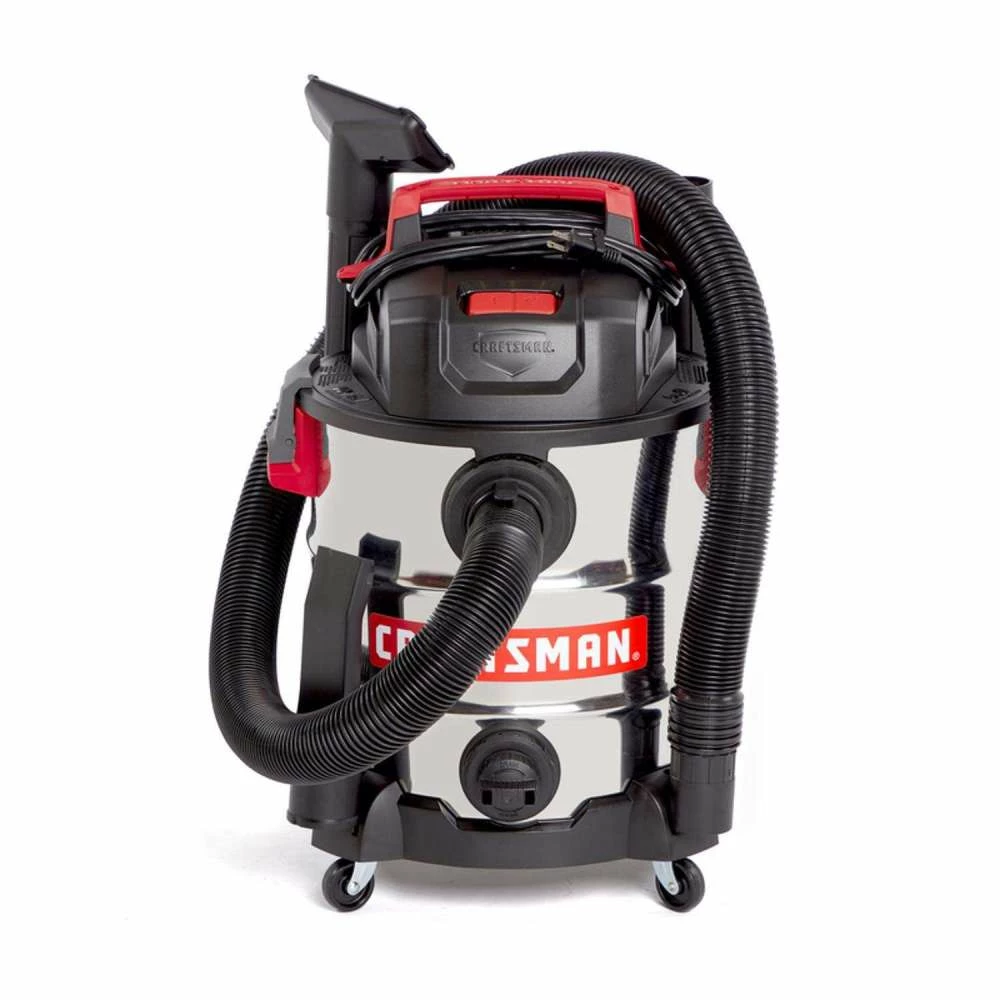 Craftsman Wet/Dry Vacuum 10 Gallon 120V 6HP Peak Stainless Steel 8 Craftsman Wet/Dry Vacuum 10 Gallon 120V 6HP Peak Stainless Steel - Image 6