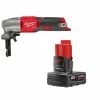 Milwaukee M12 FUEL Nibbler 16 Gauge With Battery Bundle -Cheap Power Tools Store 2476 20 48 11 2440
