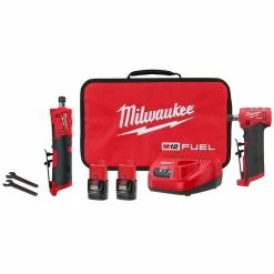 Milwaukee M12 FUEL Straight Die Grinder & Right Angle Die Grinder Kit