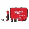 Milwaukee M12 FUEL Straight Die Grinder 2 Battery Kit -Cheap Power Tools Store 2486 22 Kit