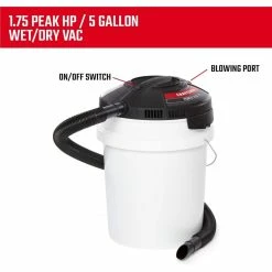 Craftsman Powerhead Bucket Wet/Dry Vacuum 5 Gallon 120V 1.75HP 11 Craftsman Powerhead Bucket Wet/Dry Vacuum 5 Gallon 120V 1.75HP -Cheap Power Tools Store 2607653 3