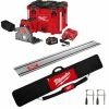 Milwaukee M18 FUEL 6 1/2 Plunge Track Saw Kit 55" Guide Rail With Clamps & Bag Bundle -Cheap Power Tools Store 2831 21 55SP