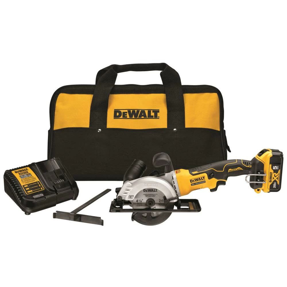 DEWALT ATOMIC 20V MAX* Brushless 4-1/2 In. Cordless Circular Saw Kit 3 DEWALT ATOMIC 20V MAX* Brushless 4-1/2 In. Cordless Circular Saw Kit