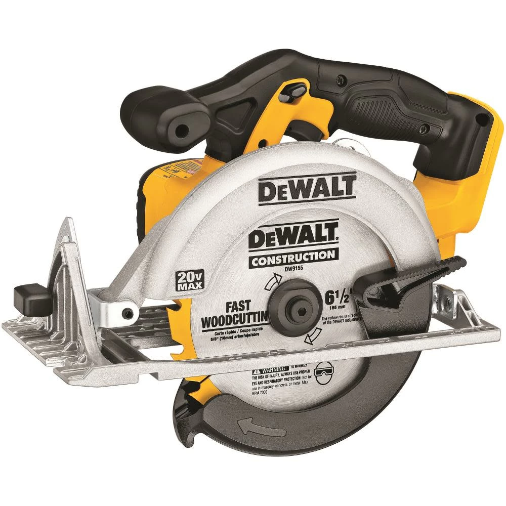 DEWALT 20V Max 6 1/2" Circular Saw With Brake & Magnesium Shoe Bare Tool 9 DEWALT 20V Max 6 1/2" Circular Saw With Brake & Magnesium Shoe Bare Tool - Image 7