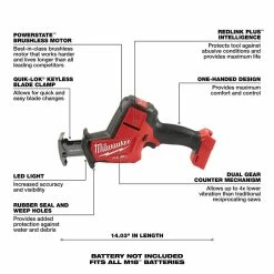 Milwaukee M18 FUEL HACKZALL Reciprocating Saw -Cheap Power Tools Store 4ba80167 9453 4e55 a06e 78f660f7673e 7