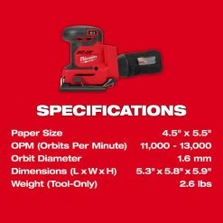 Milwaukee M18 Orbital 1/4 Sheet Sander -Cheap Power Tools Store 4d140669 a765 4e52 b1e9 e9c78868fbf2 7