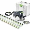 Festool HK 55 EQ F Plus Cross Cutting Track Saw With FSK 420 Guide Rail -Cheap Power Tools Store 575085