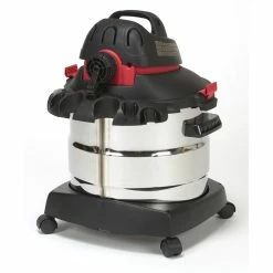 Shop Vac Wet/Dry Vacuum 8 Gallon 6.0 Peak HP Stainless Steel -Cheap Power Tools Store 5989405 8