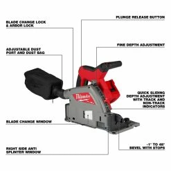 Milwaukee M18 FUEL 6 1/2 Plunge Track Saw Bare Tool -Cheap Power Tools Store 75137f12 a9f8 4585 8718 8cbe66125e80 7
