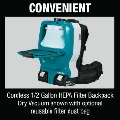 Makita 18V X2 LXT 36V 1/2 Gallon HEPA Backpack Dry Vacuum Kit -Cheap Power Tools Store 825E97F9 4C96 45A2 905A DBE9A1EE5B16 7