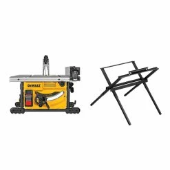 DEWALT Compact Jobsite Table Saw 8 1/4" With Stand