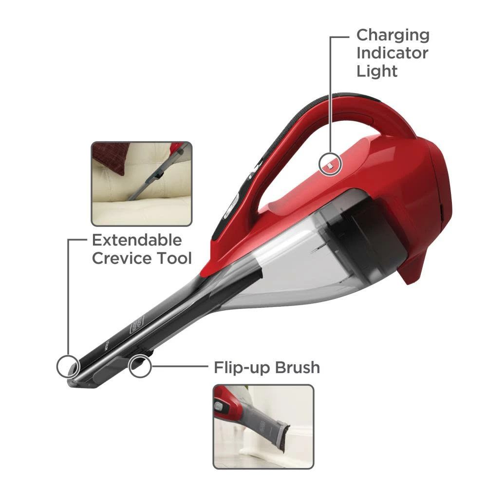 Black And Decker DUSTBUSTER Hand Vacuum Chili Red 4 Black And Decker DUSTBUSTER Hand Vacuum Chili Red - Image 2