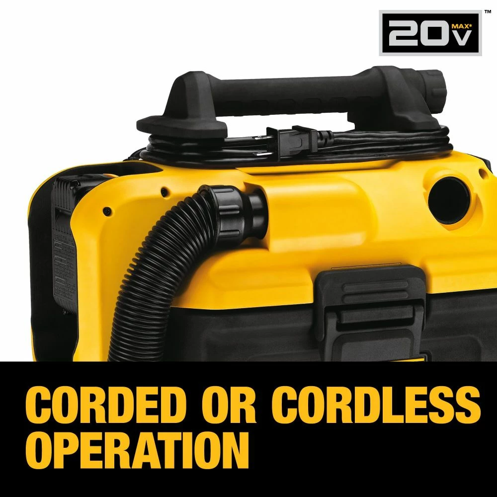 DEWALT 20V MAX 2 Gallon Vacuum Wet/Dry Bare Tool 8 DEWALT 20V MAX 2 Gallon Vacuum Wet/Dry Bare Tool - Image 6