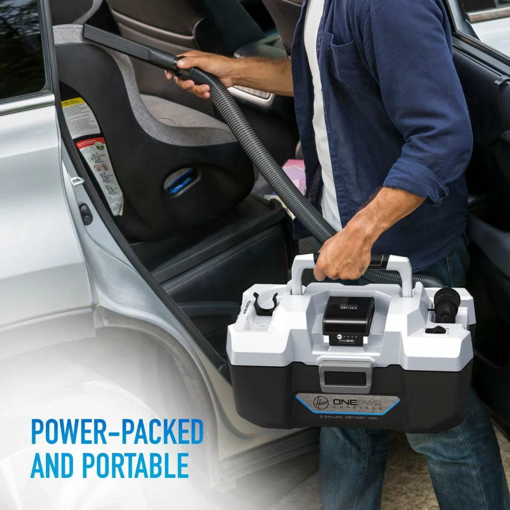 Hoover Residential Vacuum ONEPWR Utility Vacuum Cleaner Tool Only 20V Cordless 3 Gallon Wet/Dry 7 Hoover Residential Vacuum ONEPWR Utility Vacuum Cleaner Tool Only 20V Cordless 3 Gallon Wet/Dry - Image 5