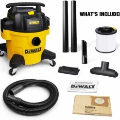 DEWALT Poly Wet/Dry Vacuum 6 Gallon -Cheap Power Tools Store DXV06P 3