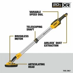 DEWALT 20V MAX Cordless Drywall Sander -Cheap Power Tools Store Ecomm Medium DCE800B EN GEC2