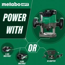 Metabo HPT 36V Cordless Plunge Router Kit 2 1/4 HP -Cheap Power Tools Store M3612DAM det10