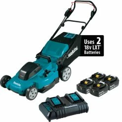 Makita 36V 18V X2 LXT 19" Lawn Mower 4Ah Kit With 4 Batteries