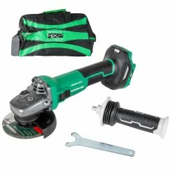 Metabo HPT 36V MultiVolt 4-1/2" Disc Angle Grinder, Slide Switch (Tool Body Only)