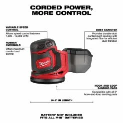 Milwaukee M18 Random Orbit Sander (Bare Tool) -Cheap Power Tools Store b5fada20 6a53 4faa 8b9d b0ceaae3e35f 7