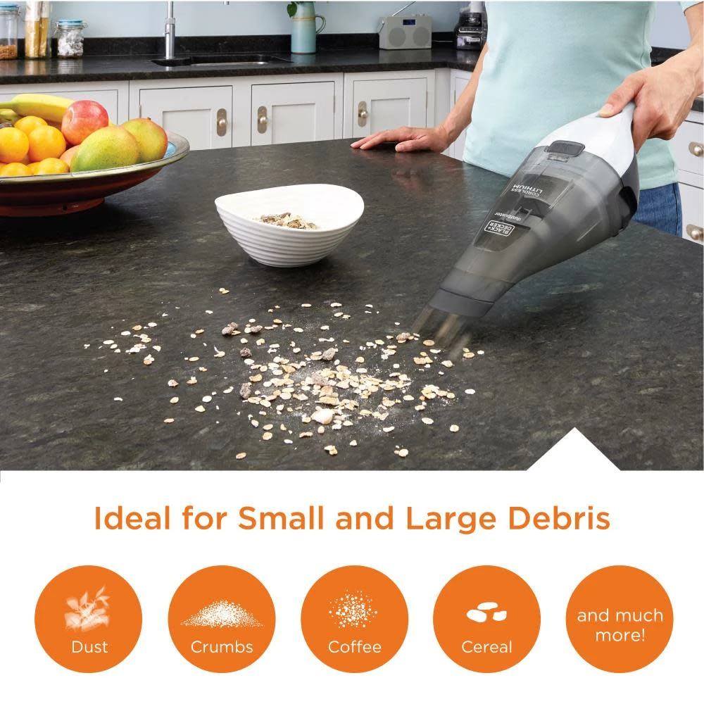 Black And Decker DUSTBUSTER Hand Vacuum White 5 Black And Decker DUSTBUSTER Hand Vacuum White - Image 3