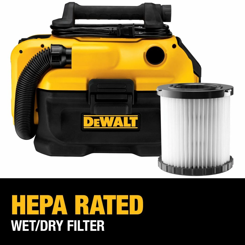 DEWALT 20V MAX 2 Gallon Vacuum Wet/Dry Bare Tool 3 DEWALT 20V MAX 2 Gallon Vacuum Wet/Dry Bare Tool